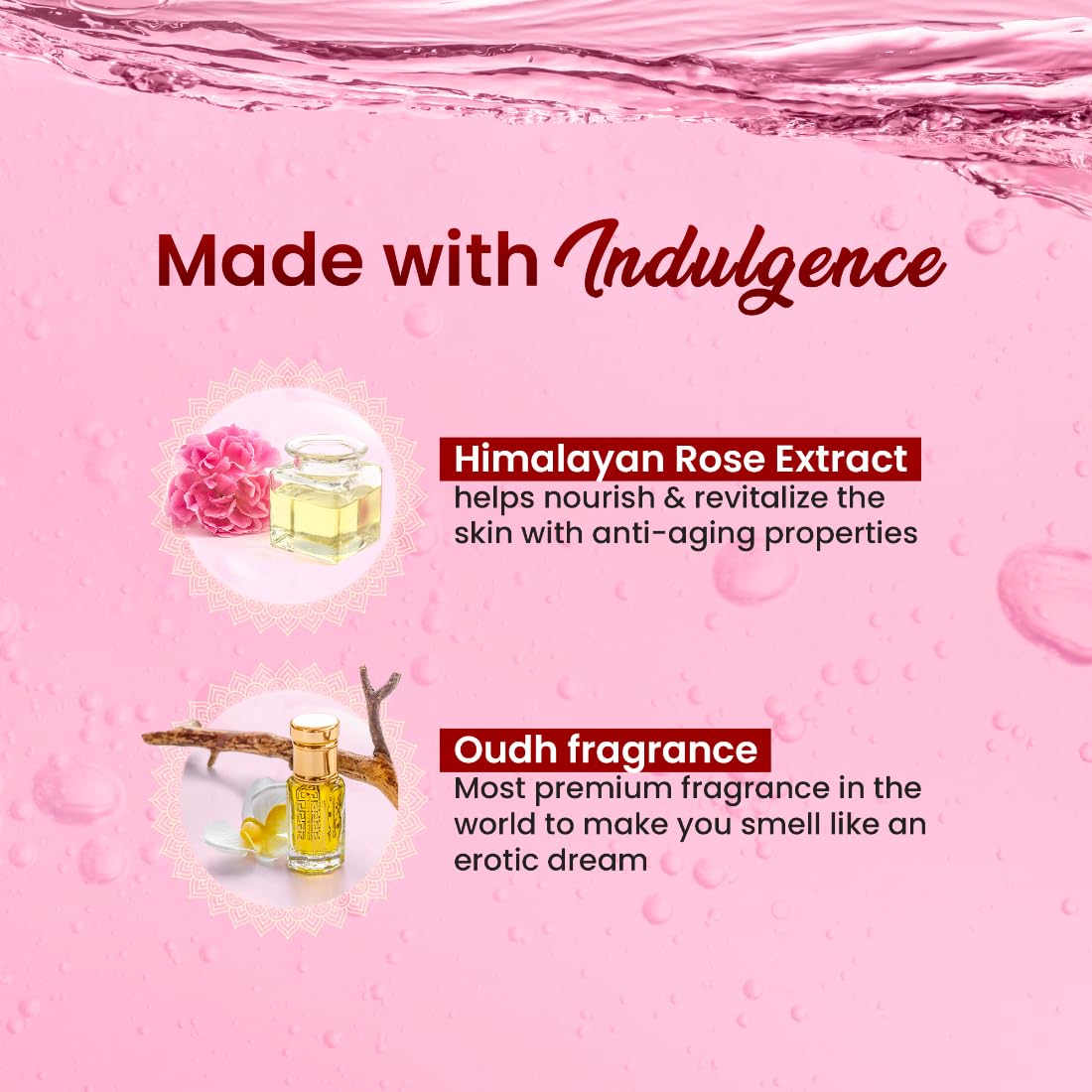 Dabur Gulabari Shower Gel - 250 ml | 99% Pure Glycerine | Gentle Bodywash | Himalayan Rose Extract to nourish and revitalise the skin | 0% Parabens & Soap | No Silicones | With Oudh Fragrance
