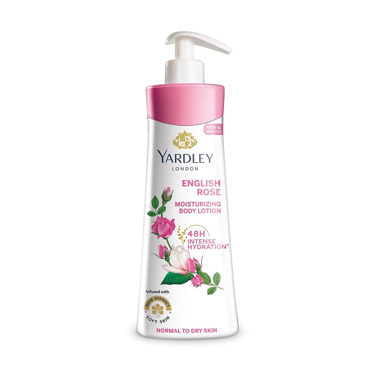 Yardley London English Rose Moisturising Hand & Body Lotion, 350ml+50ml