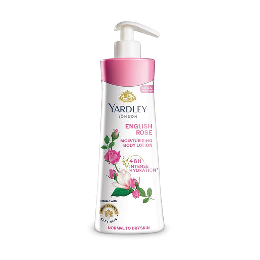 Yardley London English Rose Moisturising Hand & Body Lotion, 350ml+50ml