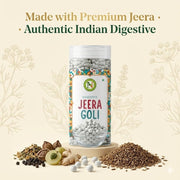 NatureVit Jeera Goli 200g | Digestive Cumin Candy | Traditional Mouth Freshener | 100% Natural Ingredients