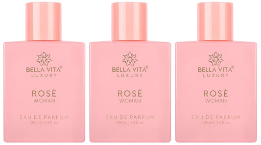 Bella Vita Luxury Rose Women Eau De Parfum Liquid Perfume With Black Currant, Vanilla, Jasmine|Floral & Sweet Edp Long Lasting Fragrance Scent