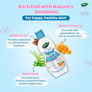 Dabur Baby Lotion: pH 5.5 Balanced for baby skin | No Harmful Chemicals | Contains Aloe Vera, Licorice and Almonds | Hypoallergenic and Dermatologically Tested | No Paraben and Phthalates - 200 ml