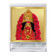 DIVINITI 24K Gold Plated Religious Car Dashboard Frame | Premium God Idol Frame for Car, Home Mandir & Office Table | Spiritual Gift, Decorative Showpiece | Tara Devi