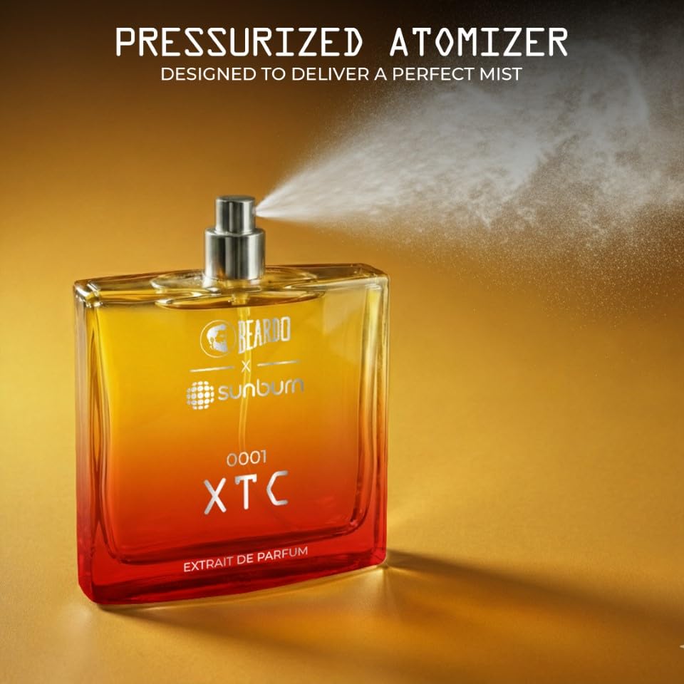 BEARDO XTC X SUNBURN Perfume for Men 100ml | Extrait De Parfum | Amber & Spicy | Long Lasting Fragrance | Premium Gift For Man | Perfume For Man