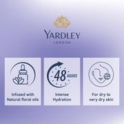Yardley London English Lavender Moisturizing Body Lotion With Germ Shield| Infused With Lavender Oil| Daily Use Hand & Body Lotion With Natural Floral Extracts For Women| 400ml