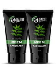 Beardo Purifying Neem Face Wash for Oil Control, 100ml (Pack of 2) | Soothes & Heals | Daily facewash for men | Gentle cleansing for oily-acne-prone skin