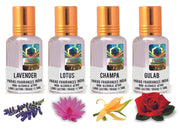 Parag Fragrances 4 in 1 Attar Combo Lavender/Lotus/Champa/Gulab