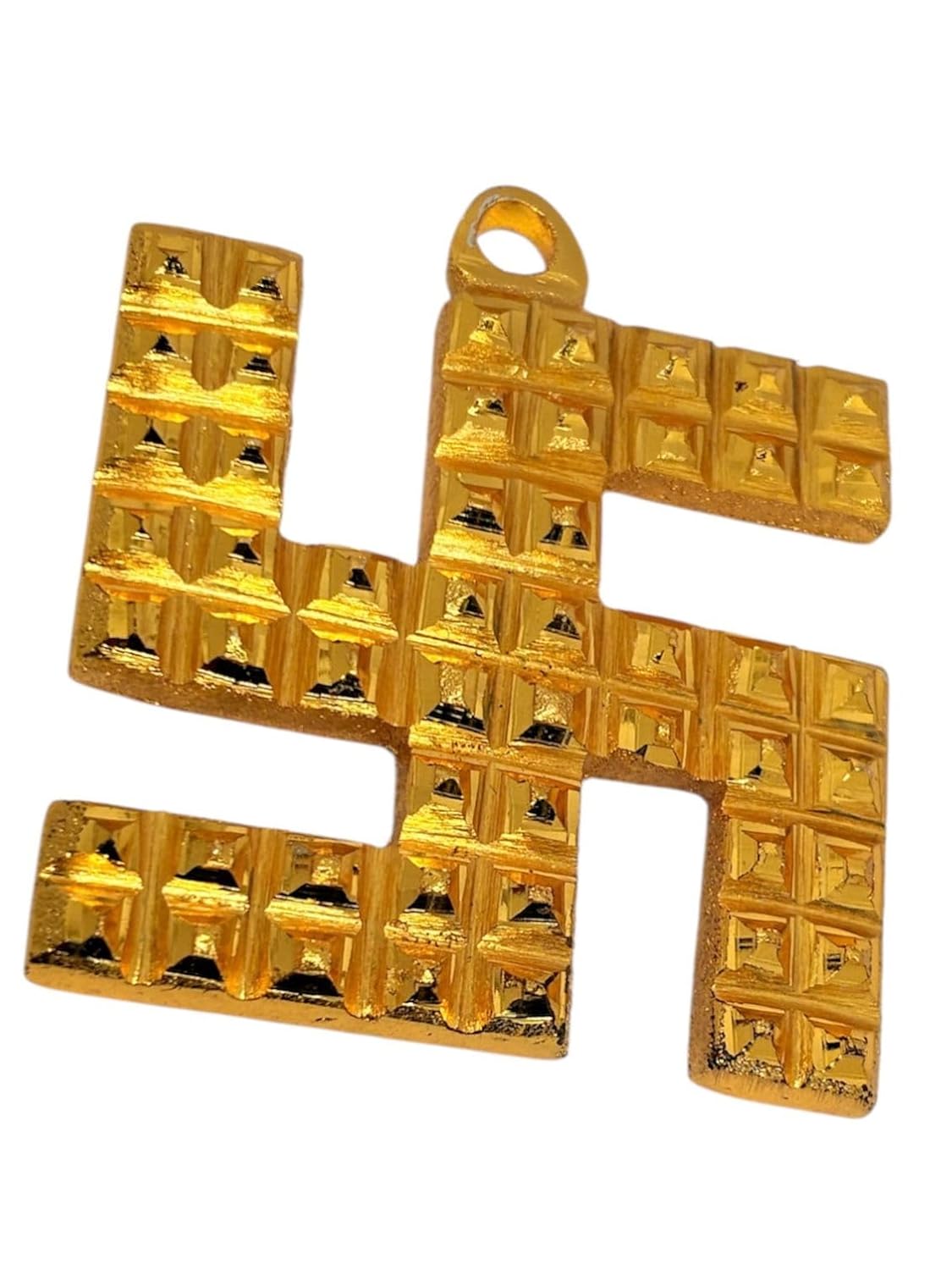 RUDRADIVINE Vastu Feng Shui 3-Inch Brass Swastik Pyramid Door Sign | Protection from Vastu Dosh & Nazar Dosh | Prosperity, Success & Positive Energy