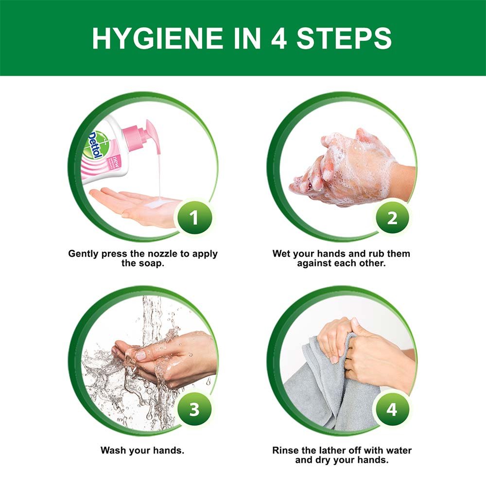 Dettol Liquid Soap Pump Skincare 215 ml