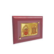 DIVINITI 24K Gold Plated Maa Padmavati and Lord Tirupati Balaji Photo Frame | Premium Religious Gift & Spiritual Home Decor | MDF Gold Foil Frame for Pooja Room, Mandir, Wall & Gifting | 16 x 13.5 CM