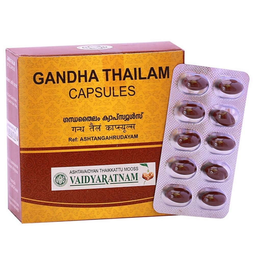 Vaidyaratnam Gandha Thailam Soft Gel Capsule (100 Tabs)