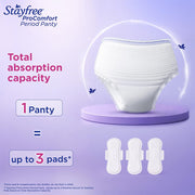 Stayfree ProComfort Period Panty for Women | Disposable Period Pants Pack of 5, XL - XXL | Air Soft Cover | 360° Leakage Protection for Heavy Flow | Snug Fit | Odour Control