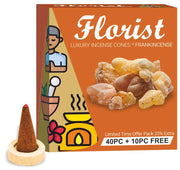 Parag Fragrances Florist Frankincense Dhoop Cones, 50 Cones