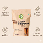 NatureVit Cinnamon Sticks 400g | Whole Dalchini | Natural & Aromatic Spice for Cooking, Tea & Health | Rich in Antioxidants