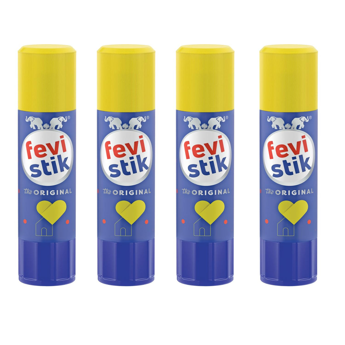 Pidilite Fevistik Glue Stick 25g, Pack of 4 | Multi-Purpose Glue Stick for School Projects, Art & Craft, DIY | Suitable for School & Office Activities | Easy to Use