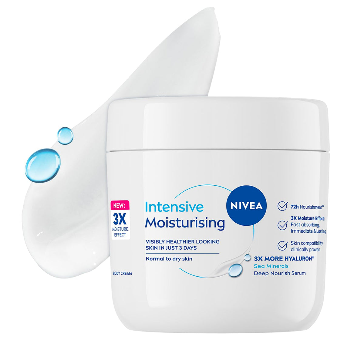 Nivea Intensive Moisturizing Body Cream Normal To Dry Skin 400 ml