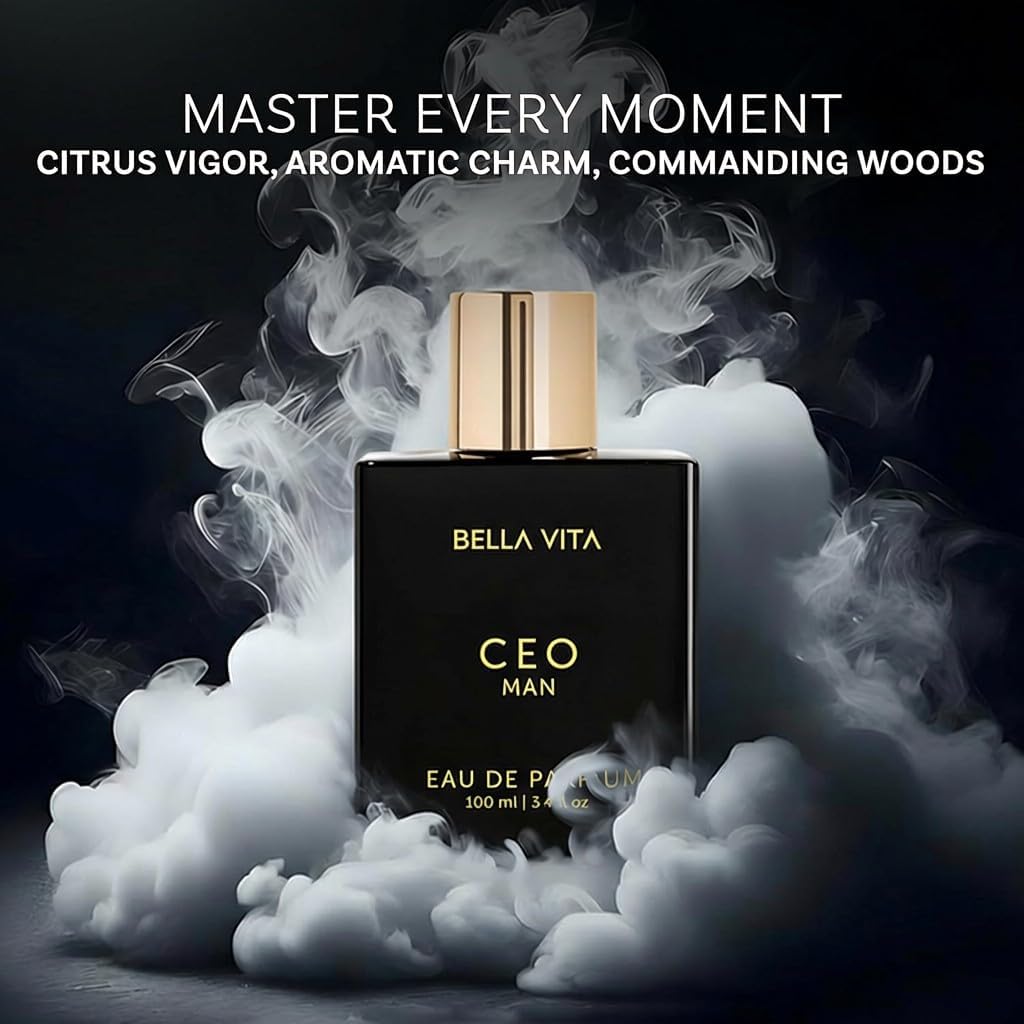 Bella Vita Luxury CEO Man | Long Lasting EDP 100ml | with Lemon, Lavender, Tonka, Mandarin & Vetiver | Premium Fragrance Perfume for Men | Ideal for Every Moment