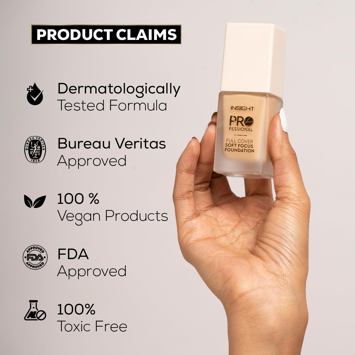 INSIGHT Professional Soft Focus Full Coverage Foundation (LP05) | Long-Wear Formula | Hydrates & Plumps | Buildable Coverage | Infused with Vitamin E & Goji Berry (25g)