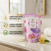 Yardley London Morning Dew Shower Gel for Women, Lily of the Valley & Frangipani, Refreshing Floral Body Wash, 180g