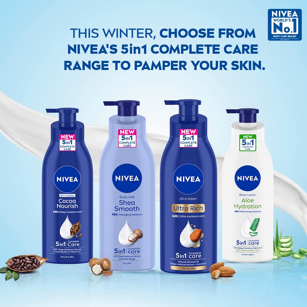 Nivea Aloe Hydration Body Lotion, 400ml (Pack of 2)