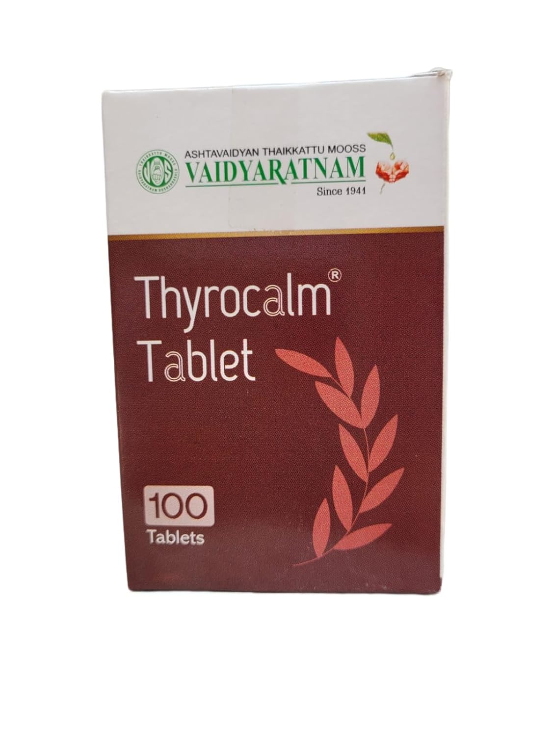 VAIDYARATNAM THYROCALM 100 TAB (PACK OF 2)