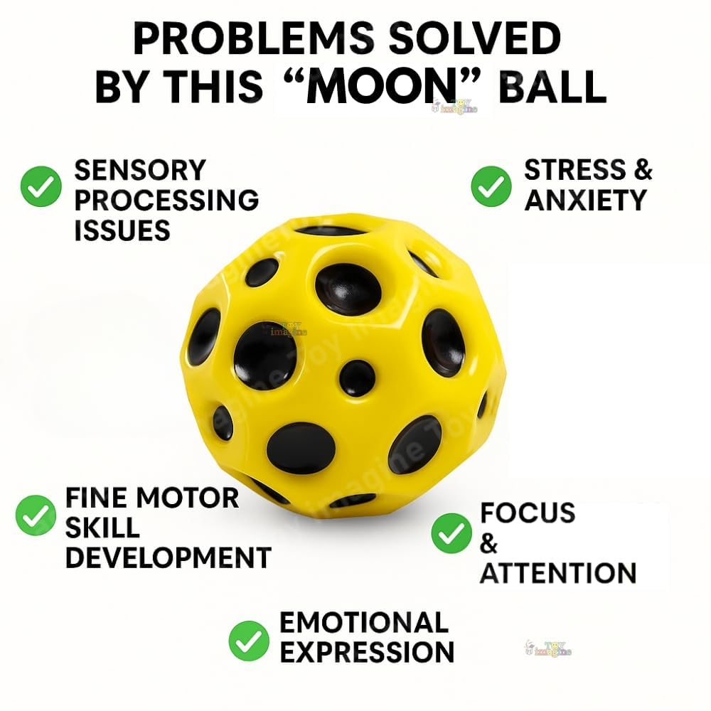 Toy Imagine Foam Sponge Moon Balls for Kids