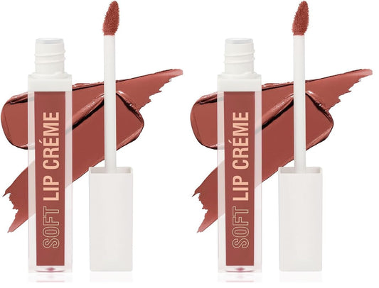 INSIGHT Soft Lip Crème | Lightweight Texture | Long Lasting Formula | Infused with Niacinamide | Highly Pigmented - (Axle Taupe) 6g (Pack of 2)