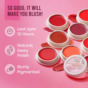 INSIGHT Blusher | Blendable Formula | Natural Dewy Finish | Creamy Matte Texture | Multiuse | Highly Pigmented |Infused With Vitamin E| Watermelon Popsicle-3.5g (Pack of 2)