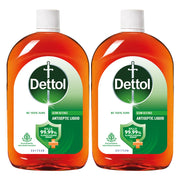 Dettol Antiseptic Liquid for First Aid, Surface Disinfection and Personal Hygiene 1300ml (Pack of 2)
