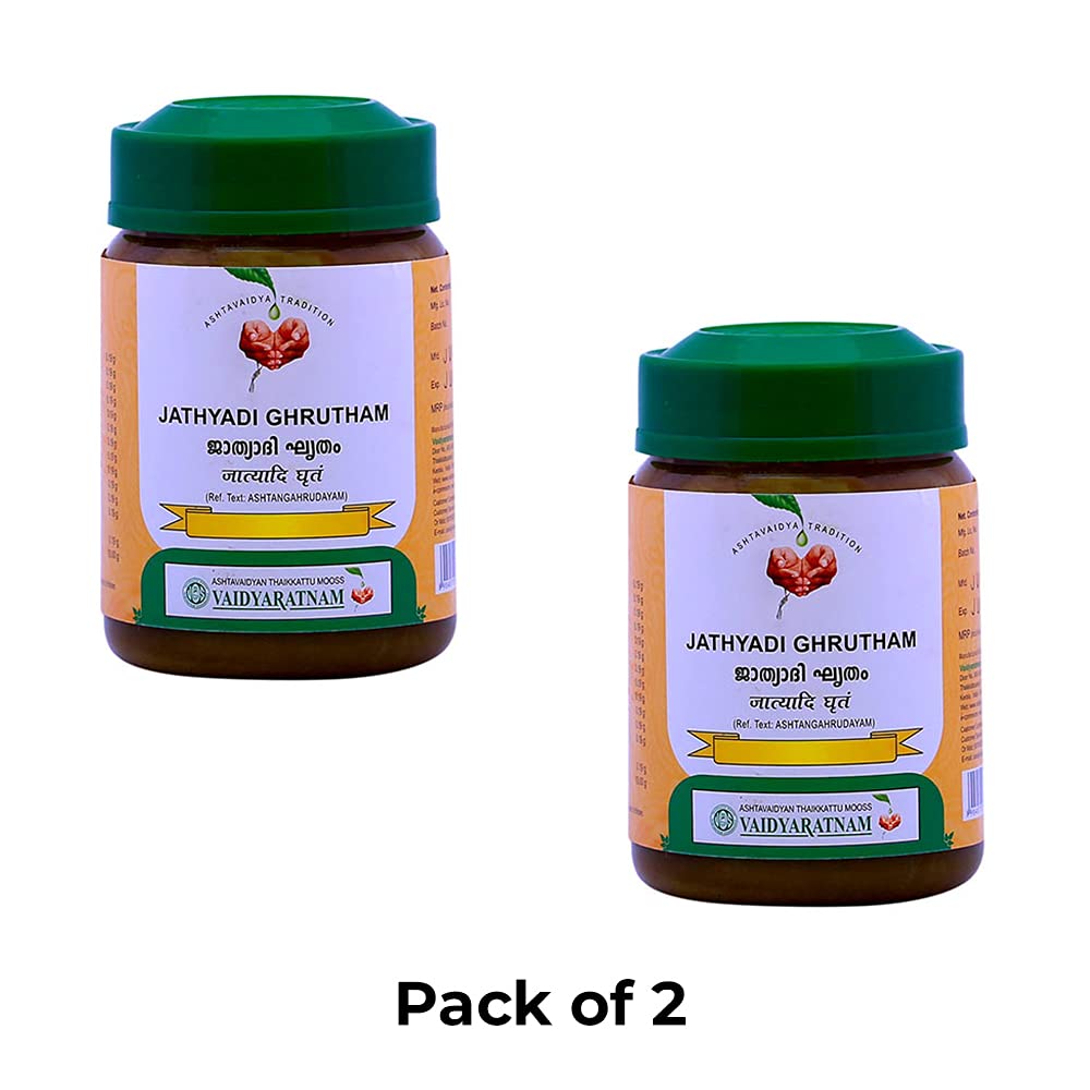 Vaidyaratnam Jathyadi Ghrutham 150 G (Pack Of 2), Multicolour