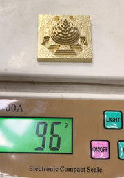 RUDRADIVINE Panchdhatu Shri Yantra for Pooja | Energized Wealth & Prosperity Symbol | Vastu Decor for Home Entrance & Office