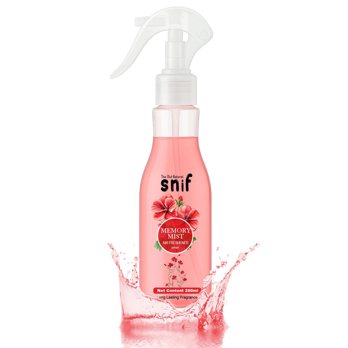 The Old Natural Snif Memory Mist Room Air Freshener | Long Lasting Fragrance with Essential Oils 1000+ Sprays | Room & Car Freshener (Memory Mist 200ml)