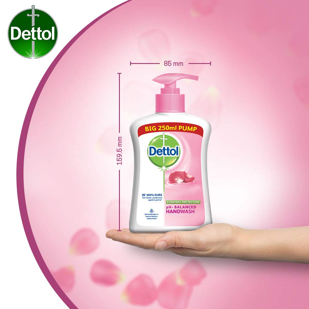 Dettol Skincare Germ Protection Handwash Liquid Soap Pump, 250ml