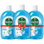 Dettol Liquid Disinfectant for Personal Hygiene, Surface Disinfection, Floor Cleaner (Menthol Cool, 200ml, Pack of 3)