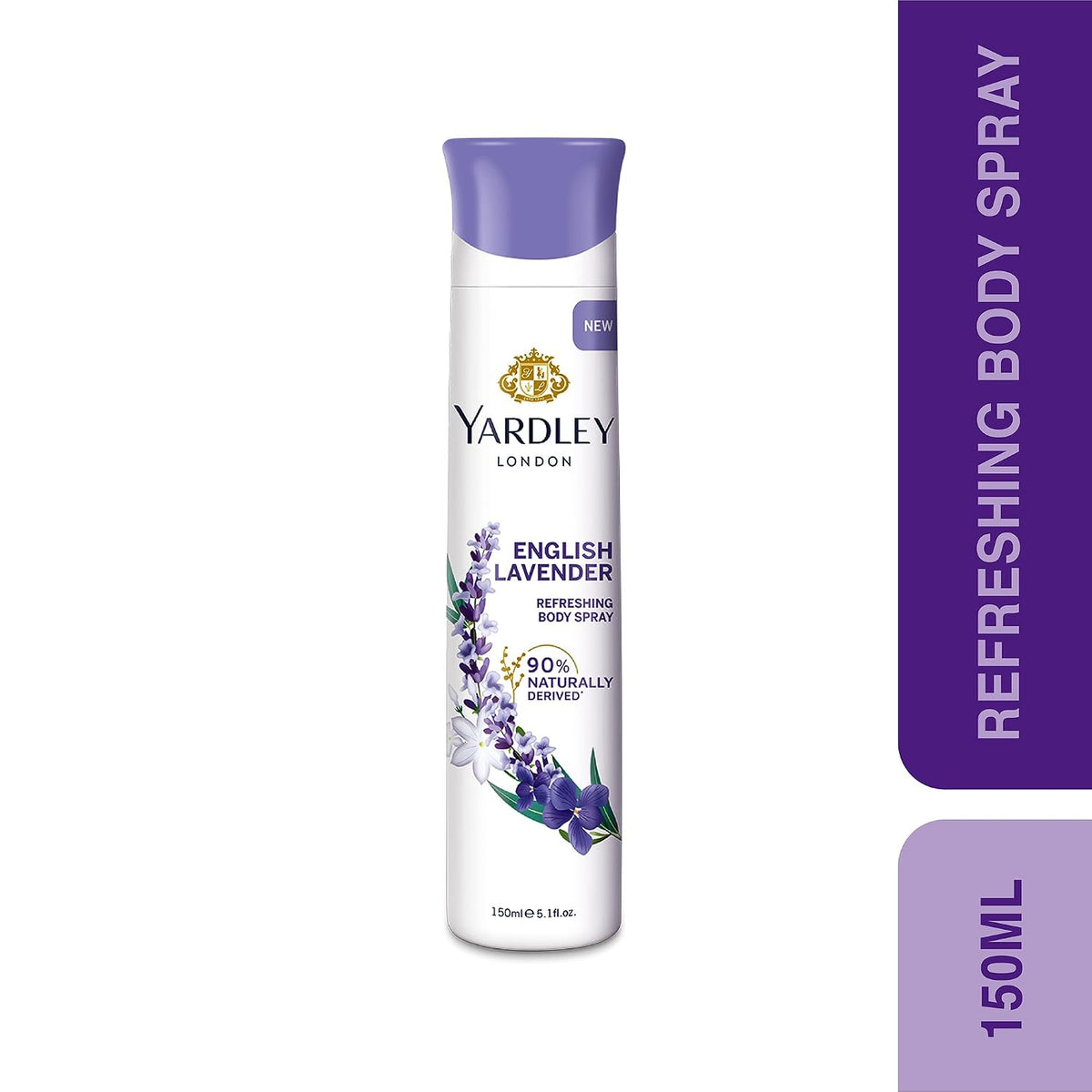 Yardley London English Lavender Refreshing Deodorant Body Spray For Women, 150ml