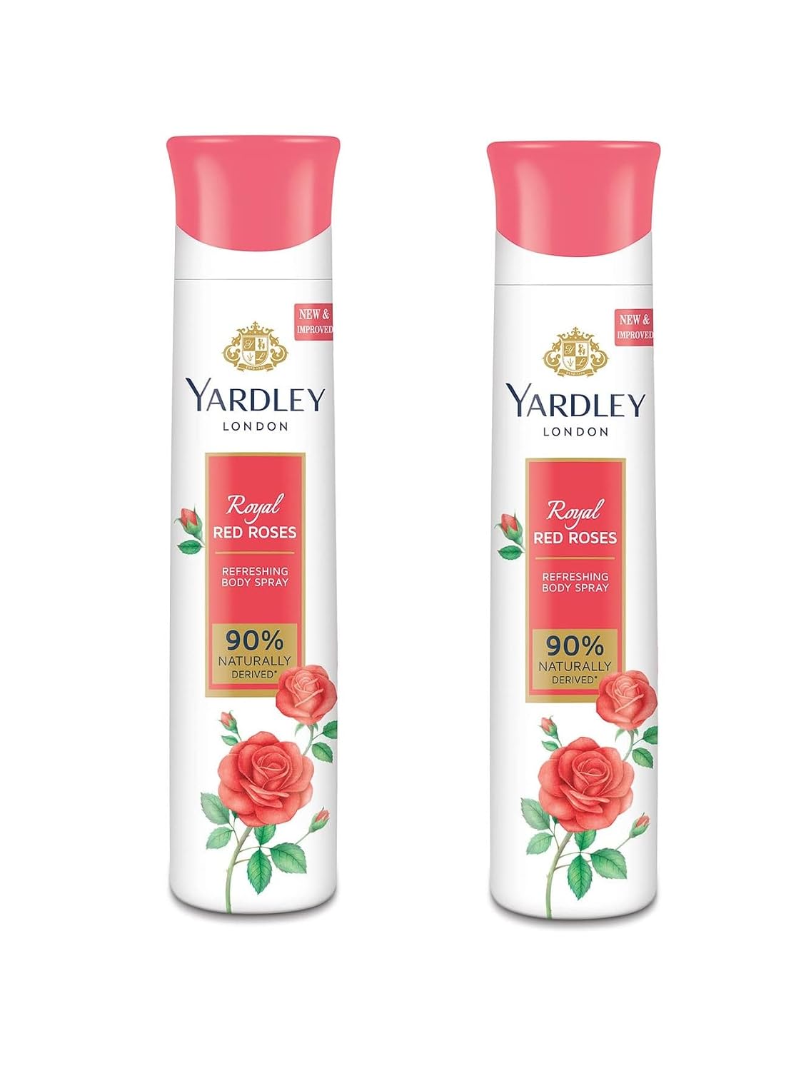 YARDLEY London Women Royal Red Rose Body Spray - For Women (300 ml, Pack of 2)