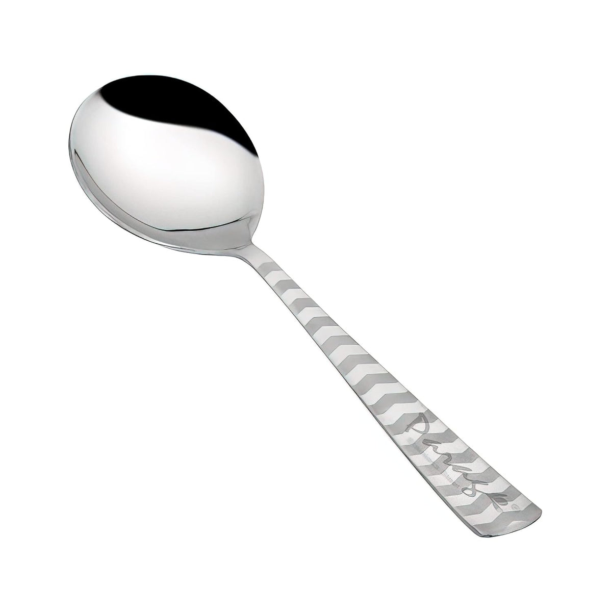 Parage 2 Pieces Stainless Steel Serving Spoon, Big Spoons Set, Silver, Arrow Design Cutlery, 21 cm