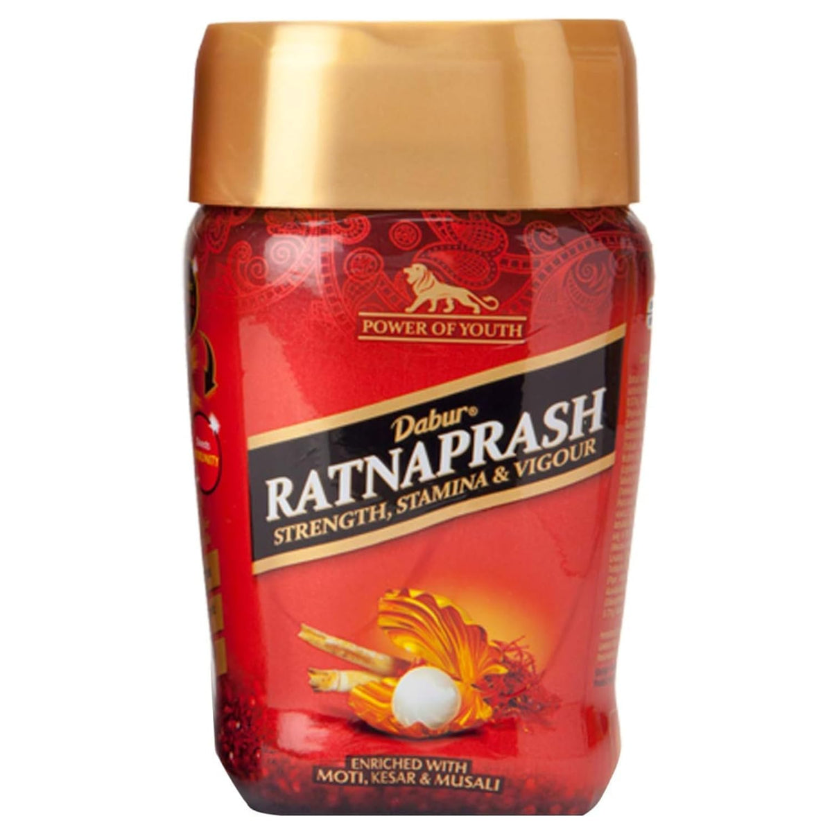 Dabur Ratnaprash Chyawanprash For All Seasons, A Complete Family Health Tonic, Red - 450 Gm