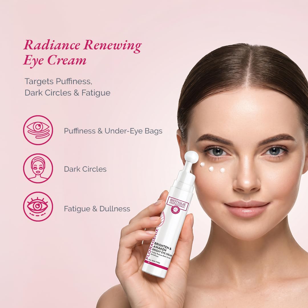 Biotique Professional Floragenix Brighten & Awakens Bright Eye Cream 15g
