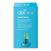 Godrej aer Plug Electric Air Freshener 2 Refills (25ml each) | Fresh Wind | Lasts up to 120 days