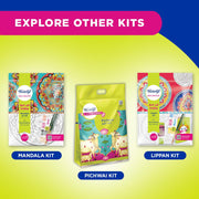 Fevicryl Madhubani Art kit I Learn Art of India with Complete DIY Painting Set with Pre-Printed Canvases, Acrylic Paints, Brushes & More | Perfect for Beginners & Artist | Ideal Gift for Rakhi