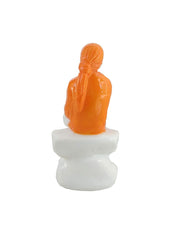 SHINDE EXPORTS Lord Saibaba Marble Idol for car Dashboard and Gifting (3.5 inches)