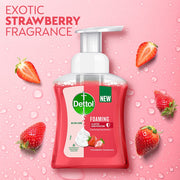 Dettol Foaming Handwash Pump – Personalized, 250ml (Strawberry), Pink