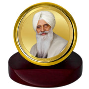 DIVINITI 24K Gold Plated Religious Car Dashboard Frame | Premium God Idol Frame for Car, Home Mandir & Office Table | Spiritual Gift, Decorative Showpiece | Radha Soami