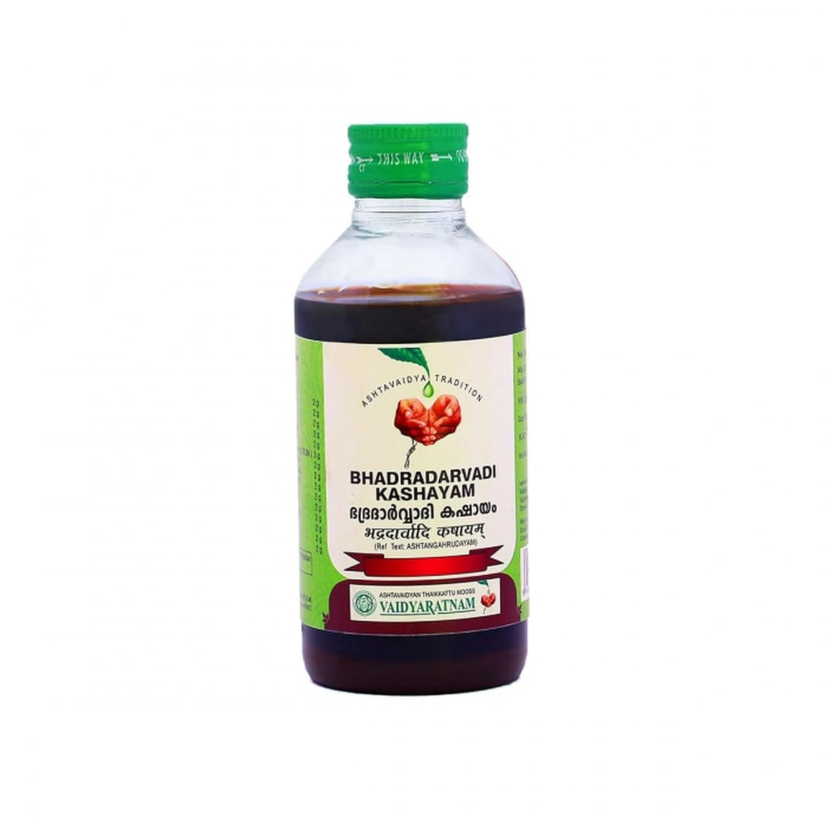 Vaidyaratnam Bhadradarvadi Kashayam (200ml) for Rheumatic arthritis, Osteoarthritis, Cough and Inflammatory conditions