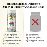 NatureVit Jeera Goli 200g | Digestive Cumin Candy | Traditional Mouth Freshener | 100% Natural Ingredients
