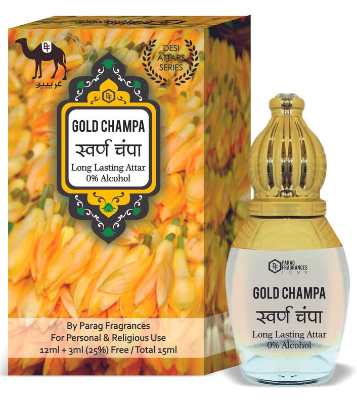 Parag Fragrances Desi Attar Series 15ml (For Pooja and Personal Use) (Swarna Champa)