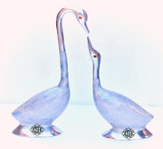 DSH CRAFTING YOUR CURIOSITY Metal Decorative Swan Duck Showpiece Kissing Duck Showpiece for Home Décor and Gift (White)