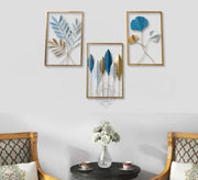 DSH CRAFTING YOUR CURIOSITY Metal Wall Decor Showpiece For wall Decoration Set of 3 Wall Art Home Decor For Living Room Office Bedroom Hotel.(FUN3)