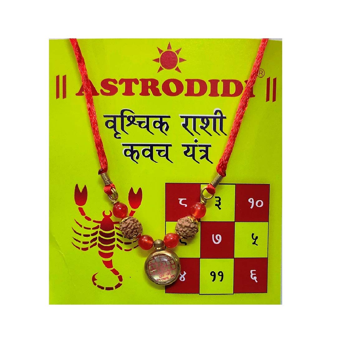 ASTRODIDI Vrishchik Rashi Kavach Locket/Scorpio Zodiac Sign Pendant Kawach